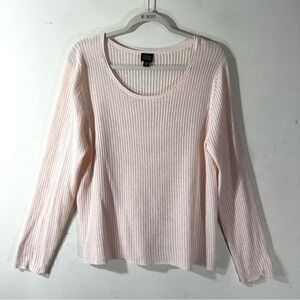 Eileen Fisher pale Pink Cotton Pullover Sweater